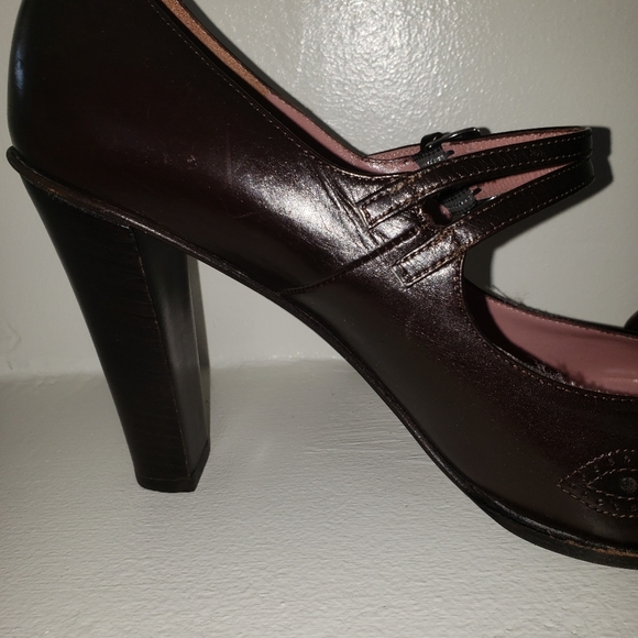 FRATELLI ROSSETI CHOCOLATE BROWN DOUBLE STRAP MARY - Picture 6 of 8